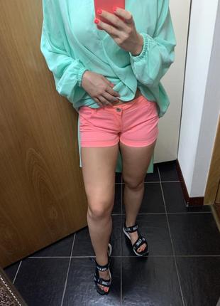 Неонові шорти короткі шорти рожеві шорти літні бріджи