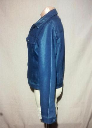 Куртка джинсова з ефектом металік,жіноча4 фото