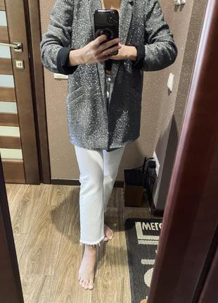 River island блейзер zara жакет пиджак удлиненный серый серебристый оригинал размер 38 м в наличии стильный демисезонный весна лето осень зима2 фото