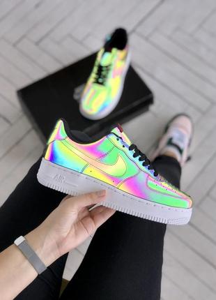 Кросівки найк айр форс рефлектив nike air force reflective, рефлективні кросівки найк форс