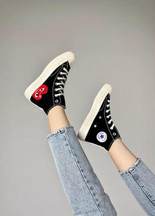 Чоловічі кеди  Converse First String Standard Matchpoint III Navy play chuck

 женские кеды конверсы