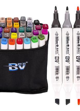 Набор скетч-маркеров 36 цветов bv800-36 в сумке1 фото