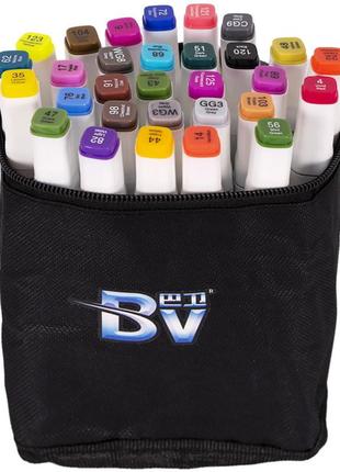 Набор скетч-маркеров 30 цветов bv800-30 в сумке2 фото