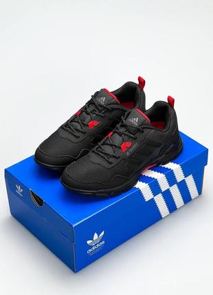 Мужские кроссовки adidas terrex easy trail pure tex all black red10 фото