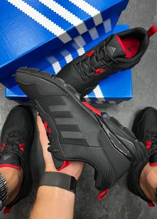 Мужские кроссовки adidas terrex easy trail pure tex all black red3 фото