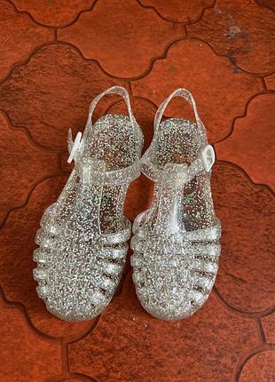 Силиконовые босоножки с блистинками