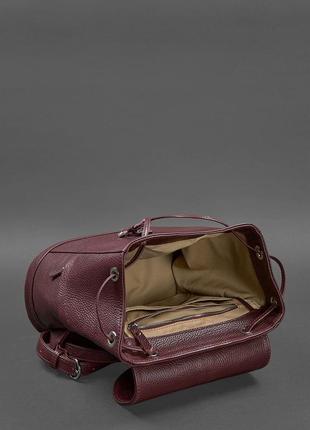 Рюкзак бордовый кожаный качественный ручная работа5 фото
