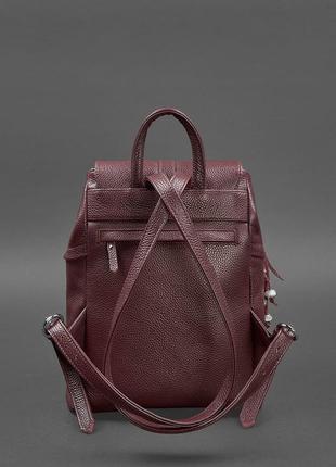 Рюкзак бордовый кожаный качественный ручная работа4 фото