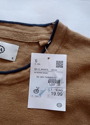 C&a. тонкий хлопковый джемпер. нюанс. 5