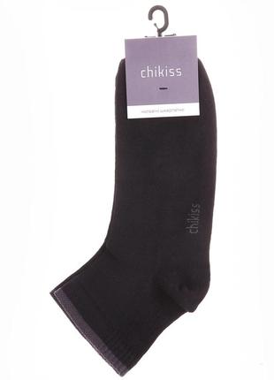 Чоловічий спортивний носок чорного кольору chikiss csm 073