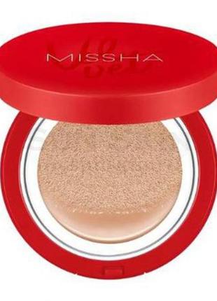 Кушон #21 missha velvet finish cushion spf50+ / pa+++ no.21