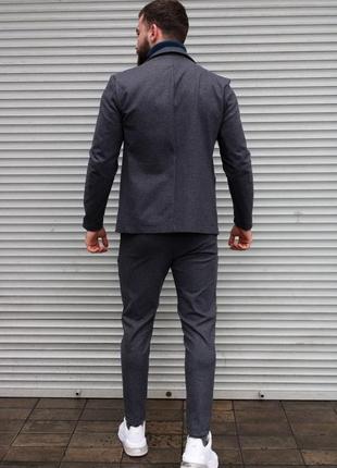 Чоловічий костюм штани та піджак7 фото