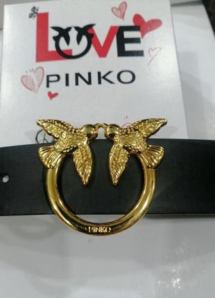 Кожаный ремень в стиле pinko