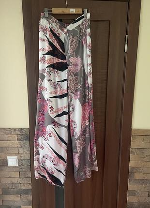 Атласні широкі штани