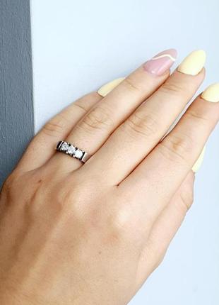 Срібне кільце перстень 16.5 розмір3 фото