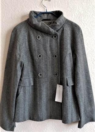 Вкорочене вовняне пальто lady charmante (розміри 36, 42 євро)