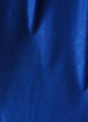 Стильна синя штора блекаут софт3 фото