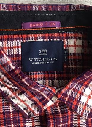 Сорочка\рубашка scotch & soda multicolour flannel check shirt5 фото