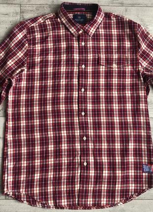 Сорочка\рубашка scotch & soda multicolour flannel check shirt3 фото