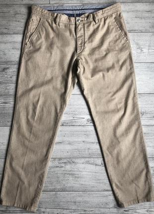 Штани\чіно massimo dutti flannel slim fit casual pants