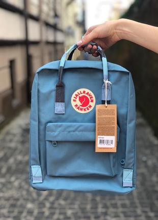 Рюкзак fjallraven kanken classic 16 l blue ridge-random blocked / наложка bs