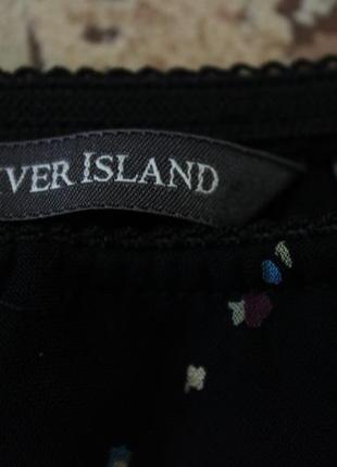 Черная юбка river island с цветами2 фото