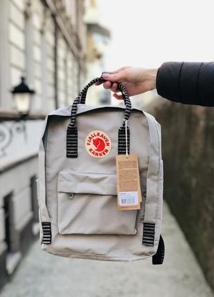 Рюкзак fjallraven kanken classic 16 l fog-striped   / наложка bs