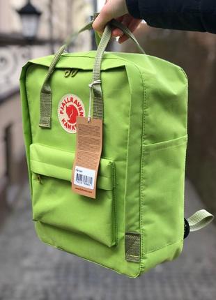 Рюкзак fjallraven kanken classic 16 l birch green    / наложка bs3 фото