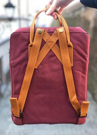 Рюкзак fjallraven kanken classic 16 l ox red-orange   / наложка bs4 фото