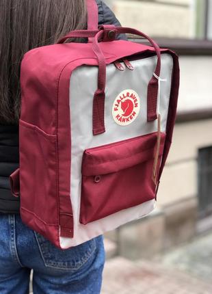 Рюкзак fjallraven kanken classic 16 l ox red-fog / наложка bs2 фото