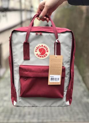 Рюкзак fjallraven kanken classic 16 l ox red-fog / наложка bs1 фото