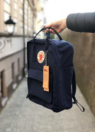 Рюкзак fjallraven kanken classic 16 l  royal blue  / наложка bs2 фото