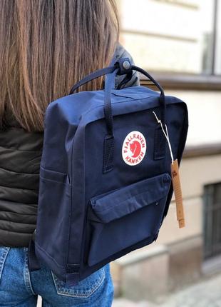 Рюкзак fjallraven kanken classic 16 l  royal blue  / наложка bs3 фото