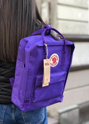 Рюкзак fjallraven kanken classic 16 l  purple / наложка bs2 фото