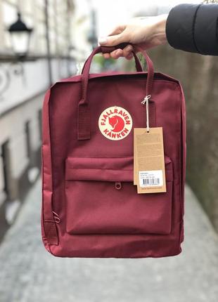 Рюкзак fjallraven kanken classic 16 l ox red / наложка bs