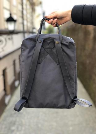 Рюкзак fjallraven kanken classic 16 l dark-grey / наложка bs4 фото