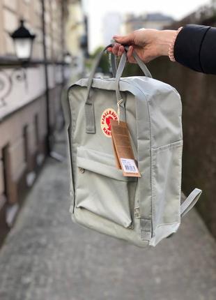 Рюкзак fjallraven kanken classic 16 l light gray / наложка bs4 фото