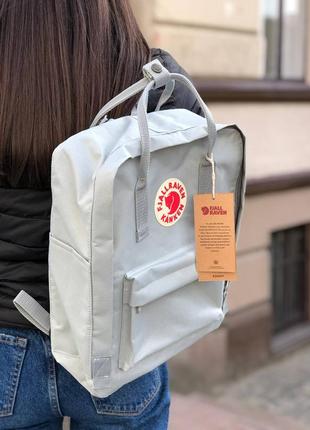 Рюкзак fjallraven kanken classic 16 l light gray / наложка bs2 фото