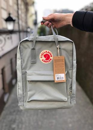 Рюкзак fjallraven kanken classic 16 l  light gray / наложка bs1 фото