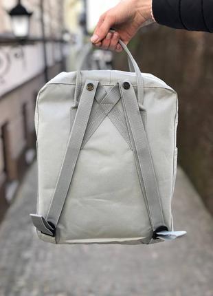 Рюкзак fjallraven kanken classic 16 l  light gray / наложка bs2 фото