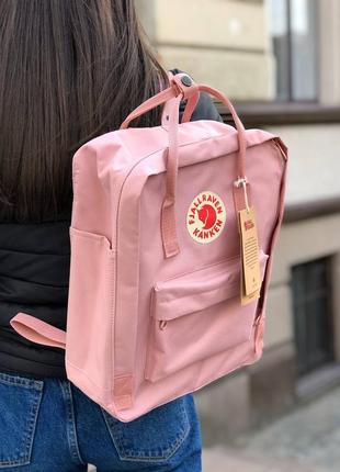 Рюкзак fjallraven kanken classic 16 l pink cream / наложка bs2 фото