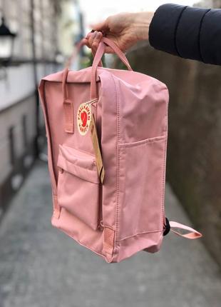 Рюкзак fjallraven kanken classic 16 l  cream pink / наложка bs3 фото