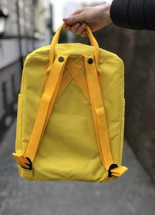 Рюкзак fjallraven kanken classic 16 l warm yellow / наложка bs3 фото