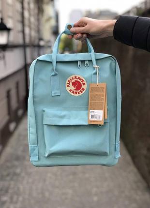 Рюкзак fjallraven kanken classic 16 l  sky blue  / наложка bs