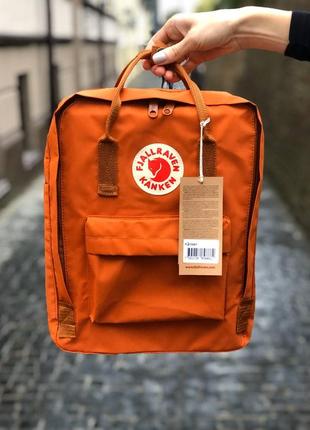 Рюкзак fjallraven kanken classic 16 l burnt orange / наложка bs1 фото