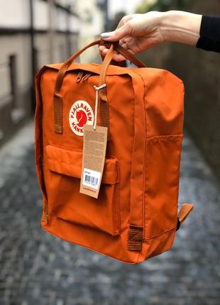 Рюкзак fjallraven kanken classic 16 l burnt orange / наложка bs2 фото