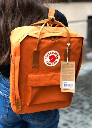 Рюкзак fjallraven kanken classic 16 l burnt orange / наложка bs3 фото