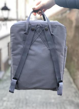 Рюкзак fjallraven kanken classic 16 l blue lake-graphite / наложка bs2 фото