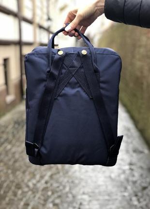 Рюкзак fjallraven kanken classic 16 l  deep blue-ash blue  / наложка bs2 фото