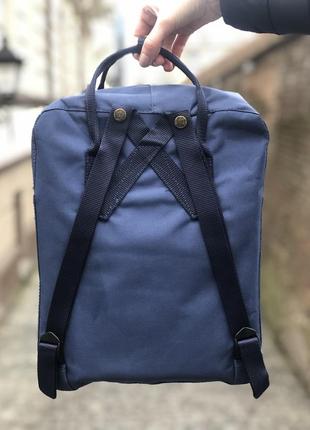 Рюкзак fjallraven kanken classic 16 l  royal blue/ forest green  / наложка bs2 фото